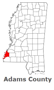 An image of Adams County, MS