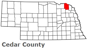 An image of Cedar County, NE