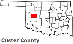 An image of Custer County, OK
