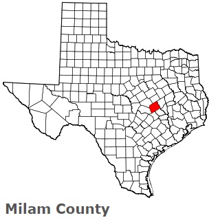 An image of Milam County, TX