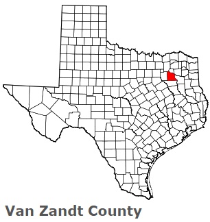 An image of Van Zandt County, TX