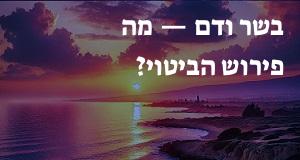 בשר ודם — מה פירוש הביטוי? משמעות הפתגם במילים פשוטות!